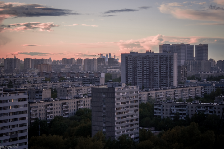 Вид на район "Чертаново" сверху