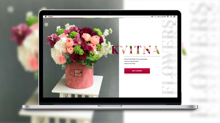 Лендинг магазина цветов