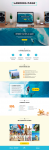 landing page для сёрфинг лагеря на Бали