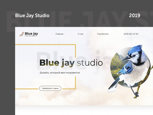 Website for Blue jay studio