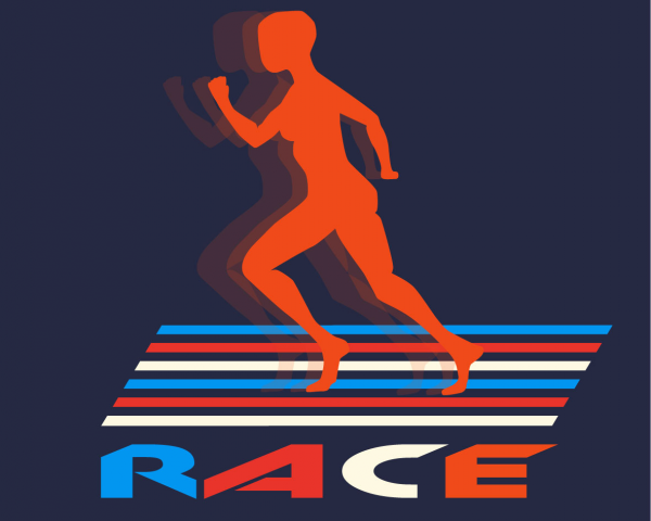 Logo for race company