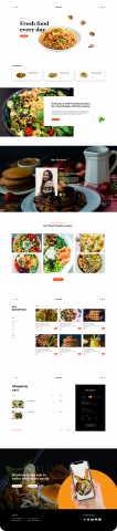 Landing Page for Food Delivery