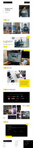Website for event management company.