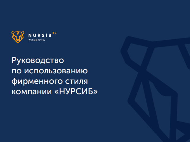 Фирменный стиль. Строительной компании (Нурсиб)