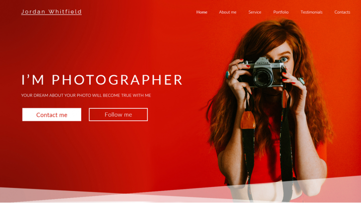 Яркое и броское портфолио фотографа