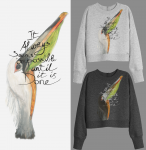 T-shirt graphic Bird