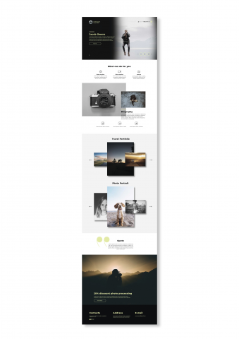 Landing page в рамках курса по web-дизайну