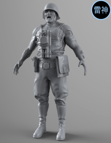 [RJN] Zombie Nazi 'High-poly'