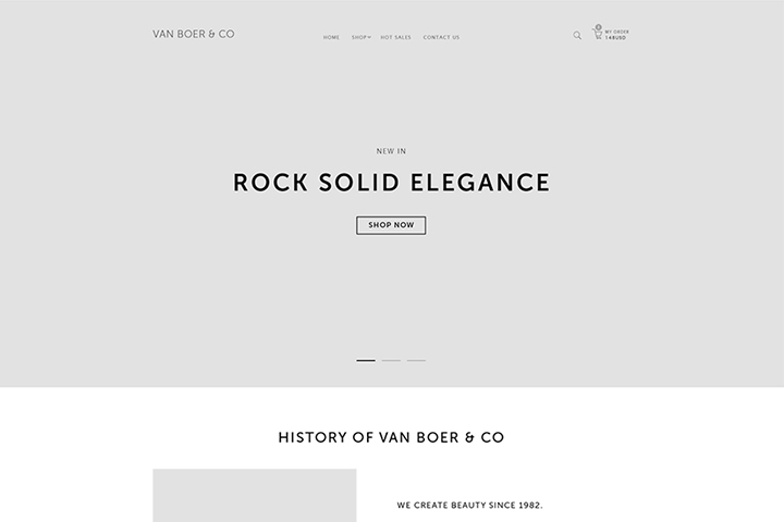 Прототип лендинга ювелирного дома