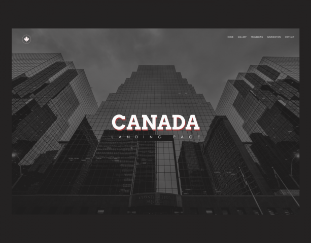 Canada Landing Page Concept