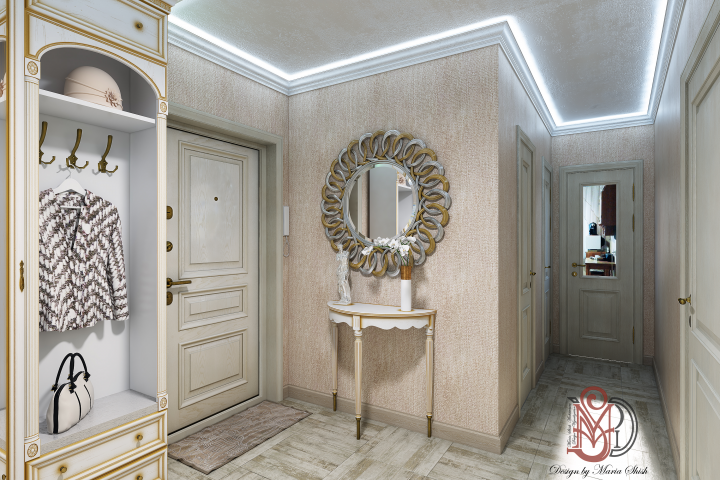 Прихожая в классическом стиле в Минске. Вид 4