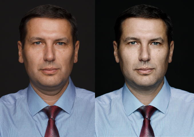 Положительный герой. Ретушь.