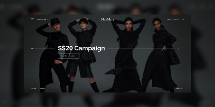 Лендинг для бренда MaxMAra