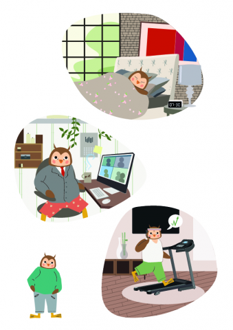 Картун-флет иллюстрация