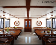 Кафе на палубе корабля