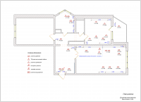 Чертежи дизайна интерьера квартиры