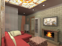 Гостинная в двухкомнатной квартире