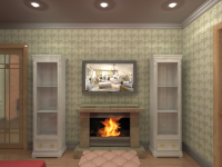 Гостинная в двухкомнатной квартире