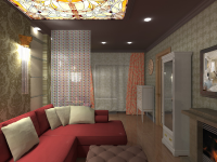 Гостинная в двухкомнатной квартире