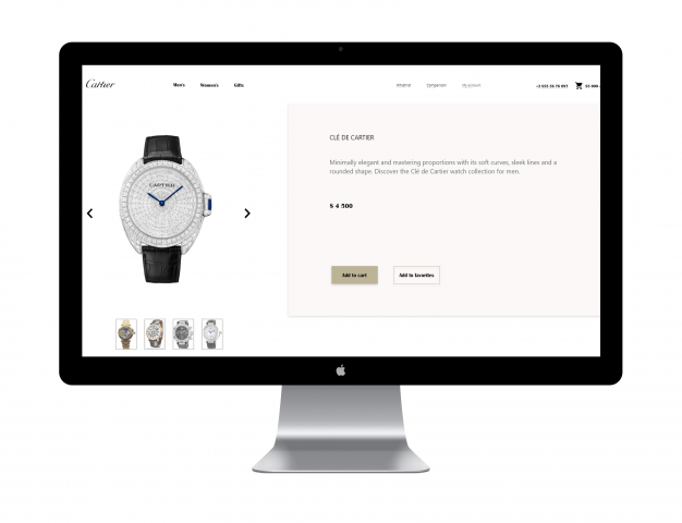 Дизайн сайта часов(карточка товара)