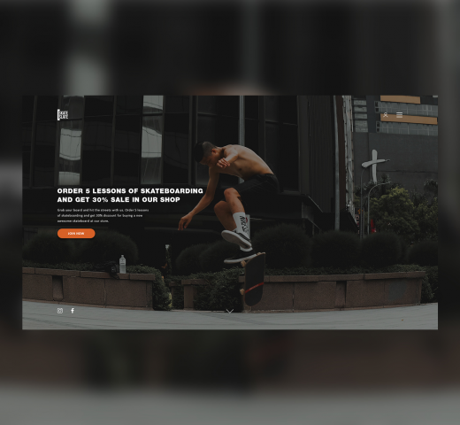 1-st screen Skateboarding