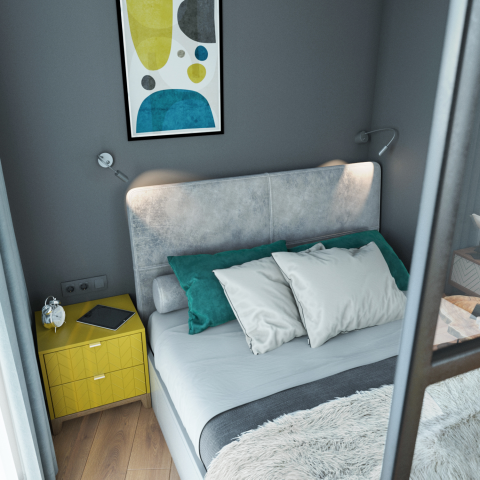 Проект квартиры-студии 28кв.м. г.Сочи