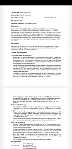 Квалификационные требования - вакансия