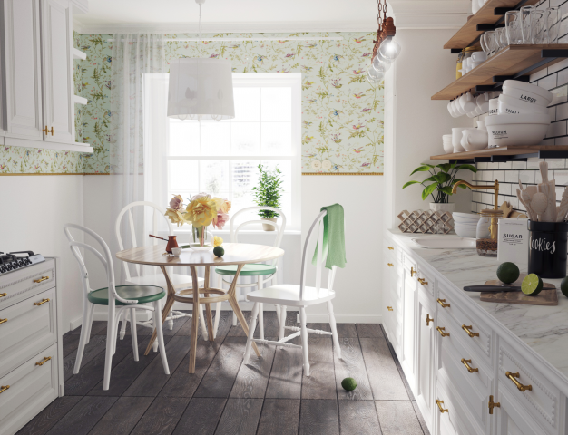 White kitchen