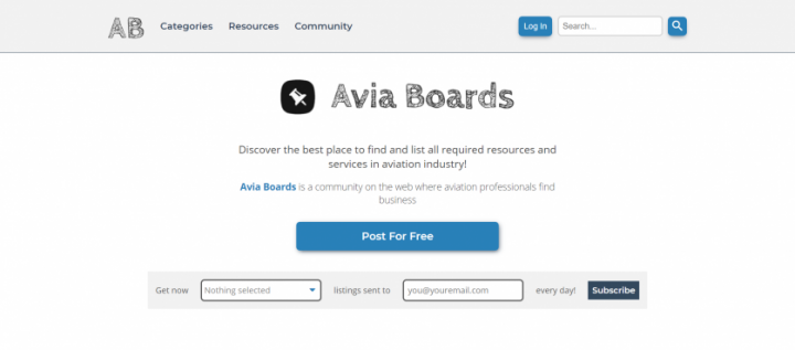 AviaBoards - доска объявлений