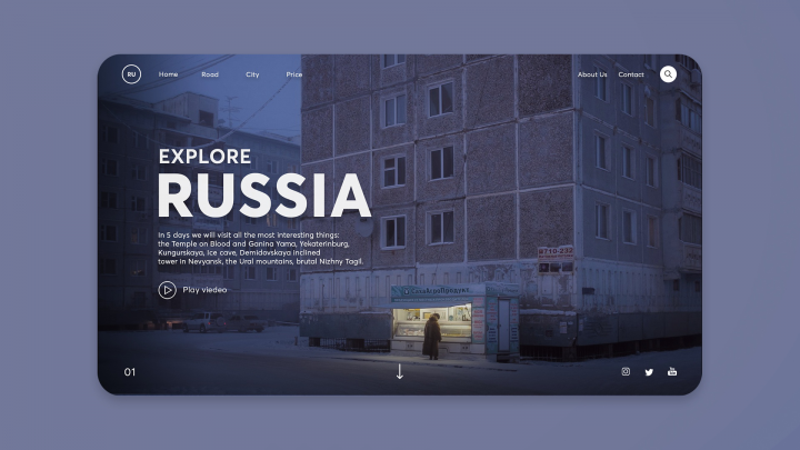 Explore Russia Landing Page