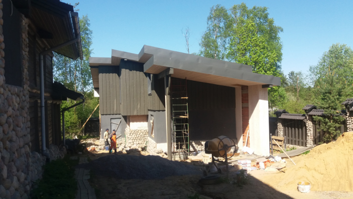 Гостевой дом (ход строительства))