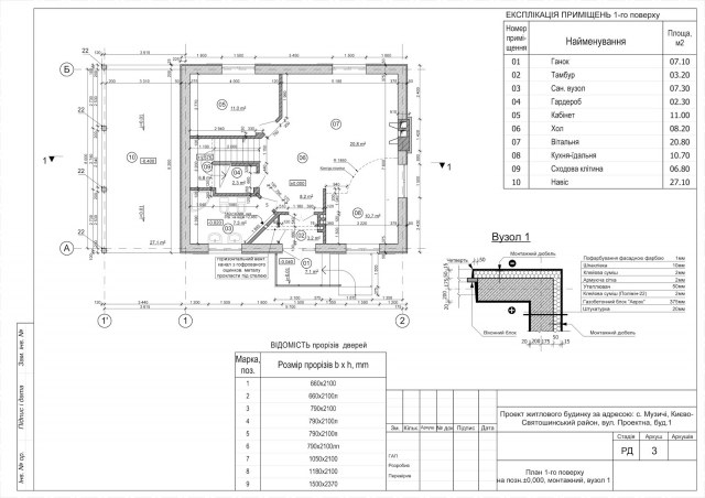 Коттедж. Киев. Стадия Р