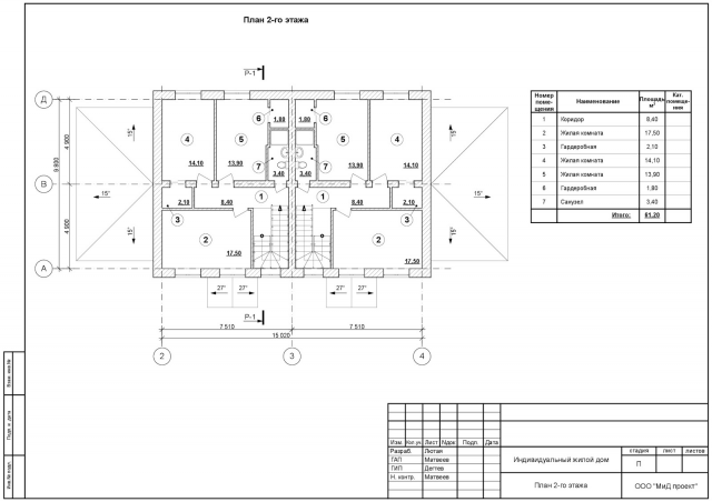 Коттедж дуплекс, г. Владимир, стадия П