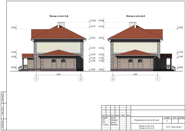Коттедж дуплекс, г. Владимир, стадия П