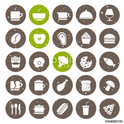 иконки для меню (разработаны для фотостока "Fotolia")