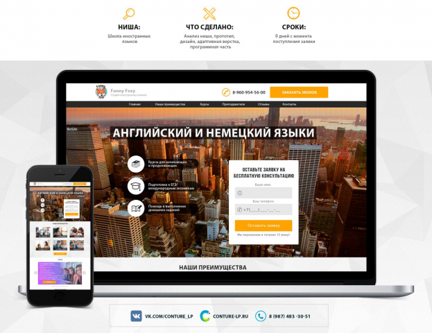 Разработка Landing Page под ключ