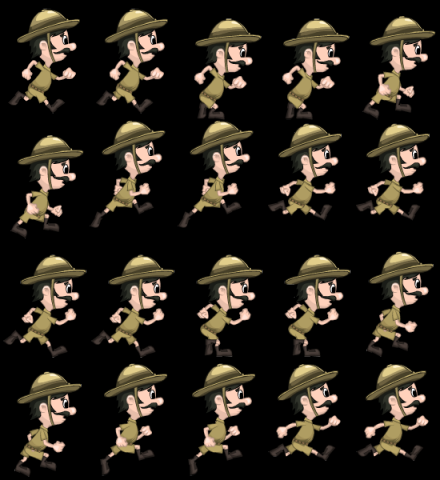 Character sprite sheet