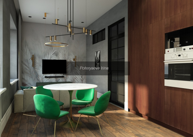 Кухня-гостинная