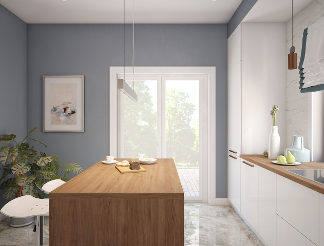 Кухня в загородном доме2