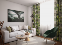 Студия с зеленым акцентом 1