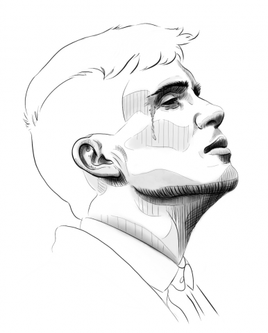 тату эскиз - томми шелби