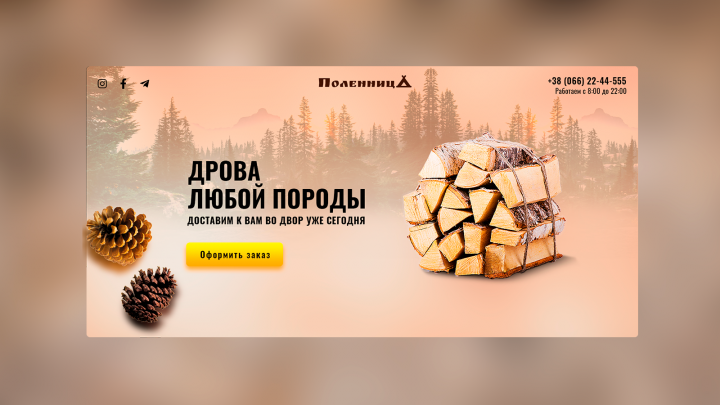 Дрова с доставкой. Поленница