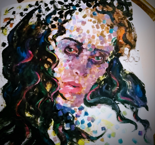 "Face", холст/акрил