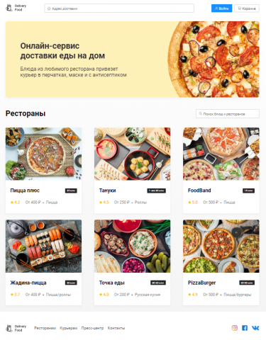 Delivery Food - доставка еды на дом