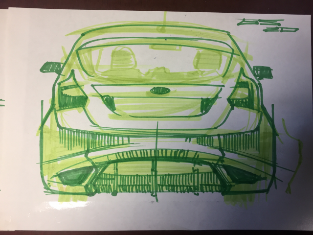 Разработка заднего бампера для Ford Focus