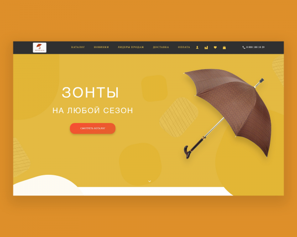 Дизайн-проект Магазина Зонтов