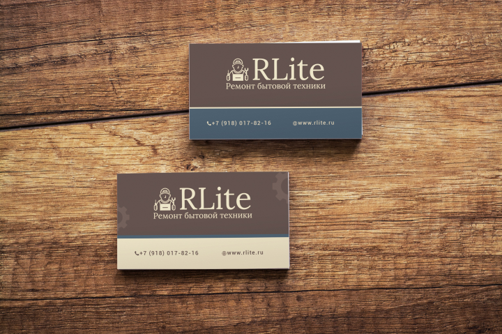 Дизайн визиток для сайта RLite