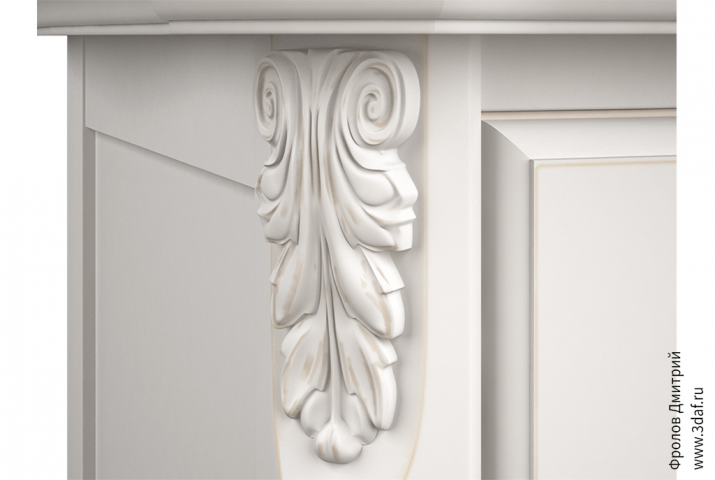 Элемент резьбы с патиной