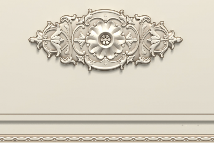 Визуализация лепнины с патиной