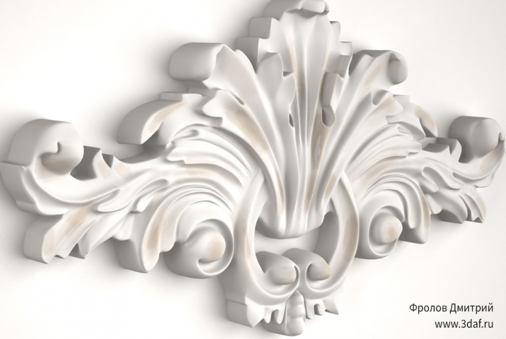 Моделирование резных или штампованных элементов резьбы